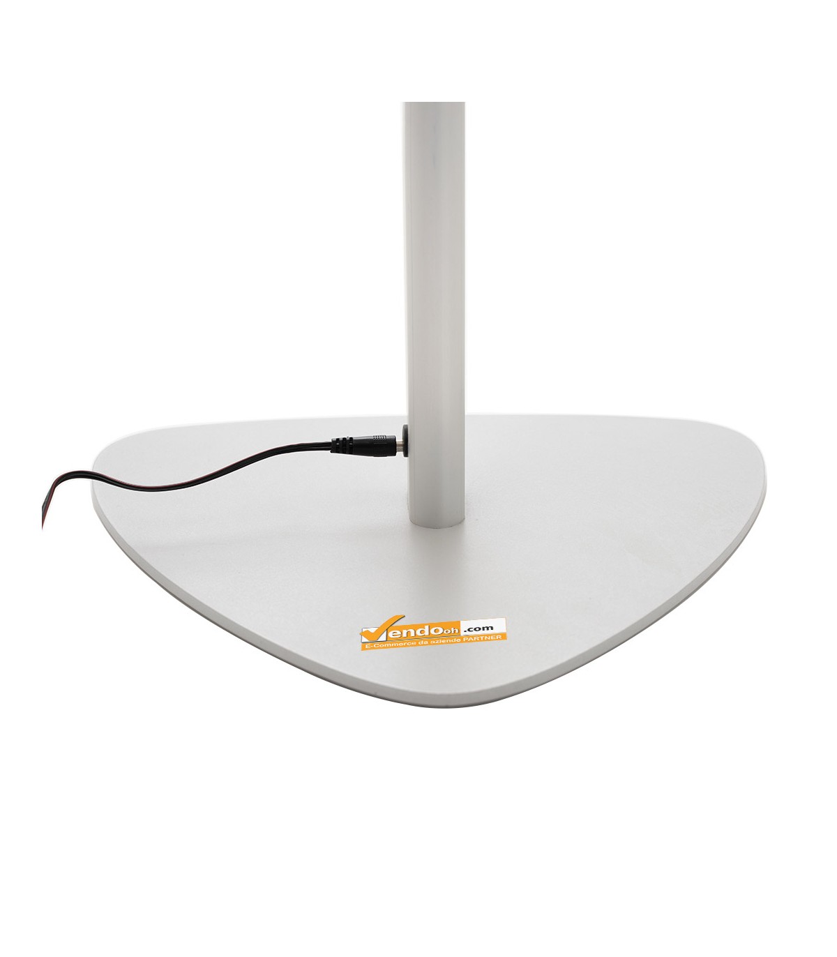 DETTAGLIO BASE E ALIMENTAZIONE ESPOSITORE A LEGGIO RETROILLUMINATO A LED A4 VERTICALE ORIZZONTALE MENU CARTA