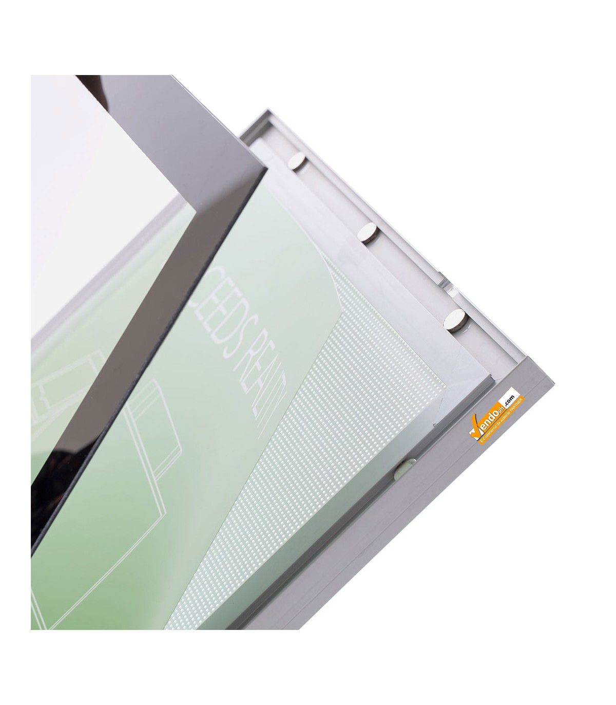 DETTAGLIO PANNELLO LED ESPOSITORE A LEGGIO RETROILLUMINATO A LED A4 VERTICALE ORIZZONTALE MENU CARTA