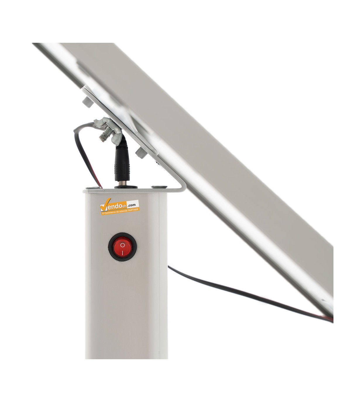 DETTAGLIO SNODO ESPOSITORE A LEGGIO RETROILLUMINATO A LED A3 VERTICALE ORIZZONTALE MENU CARTA