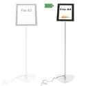 CONFRONTO A3 A4 ESPOSITORE A LEGGIO RETROILLUMINATO A LED A BATTERIA A4 VERTICALE ORIZZONTALE