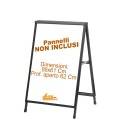 CAVALLETTO PUBBLICITARIO BIFACCIALE ESTERNO INTERNO MARCIAPIEDE GALLERIA 60X80