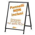 CAVALLETTO PUBBLICITARIO BIFACCIALE ESTERNO INTERNO MARCIAPIEDE GALLERIA 90X120