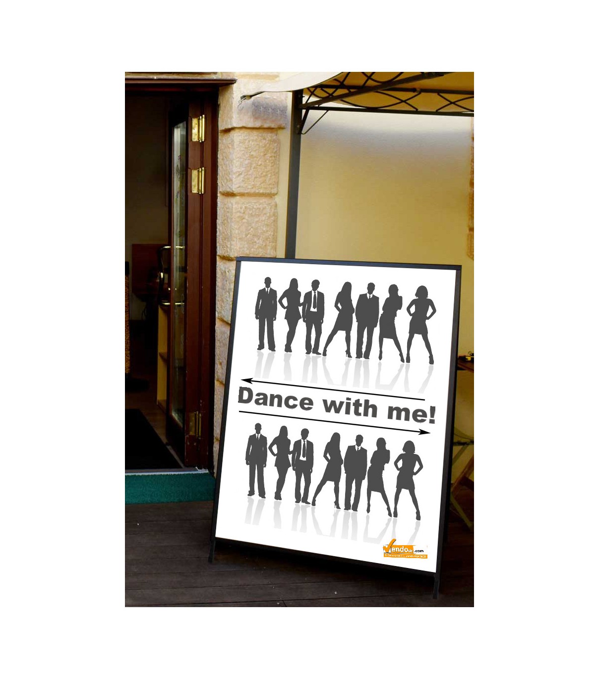 CAVALLETTO PUBBLICITARIO BIFACCIALE ESTERNO INTERNO MARCIAPIEDE GALLERIA 90X120