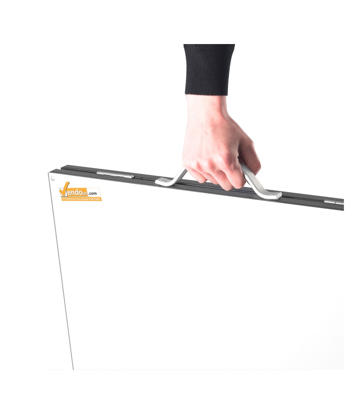 CAVALLETTO PUBBLICITARIO BIFACCIALE PANNELLI BIANCHI MAGNETICI SCRIVIBILI 60X90