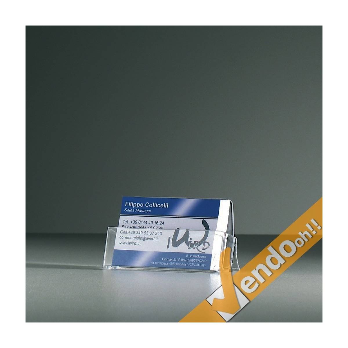 ESPOSITORE PORTA BIGLIETTI DA VISITA PORTABIGLIETTI VISIT CARD DA TAVOLO UFFICIO