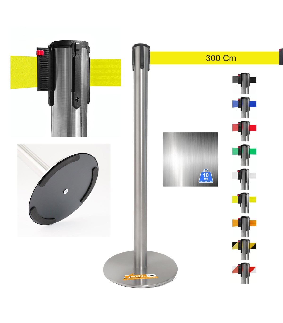 COLONNA COLONNINA NERA A NASTRO TEATRO AEROPORTO SEGNA PERCORSO DELIMITA AREA