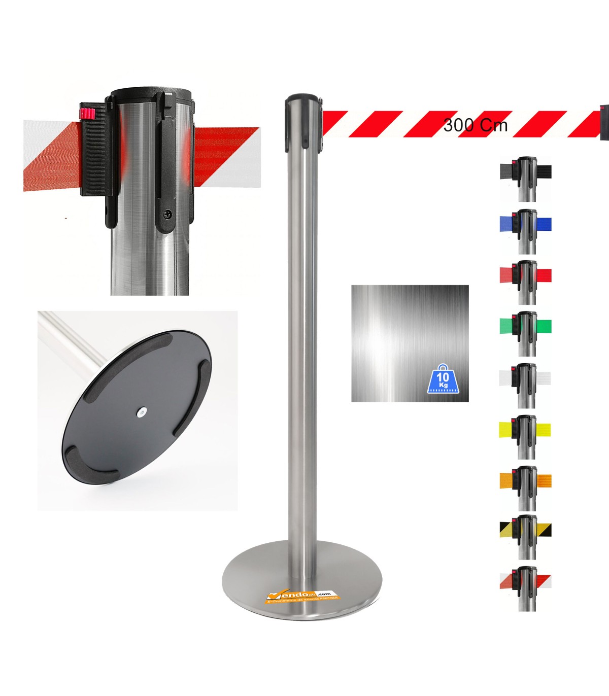 COLONNA COLONNINA NERA A NASTRO TEATRO AEROPORTO SEGNA PERCORSO DELIMITA AREA