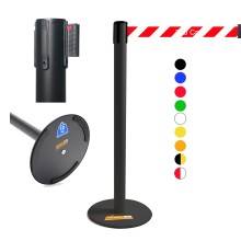 COLONNINA NERA NASTRO MULTI COLORE TENDINASTRO FFETTUCCIA TENDILINEA BASE PIATTA