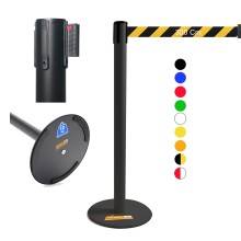 COLONNINA NERA NASTRO MULTI COLORE TENDINASTRO FFETTUCCIA TENDILINEA BASE PIATTA