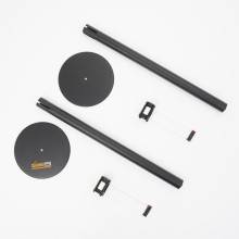 COLONNINA NERA NASTRO MULTI COLORE TENDINASTRO FFETTUCCIA TENDILINEA BASE PIATTA