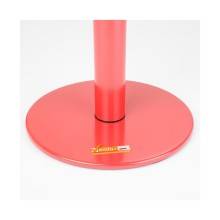 COLONNINA ROSSA A NASTRO MULTICOLORE SEGNA PERCORSO BASE PIATTA ANTI INCIAMPO