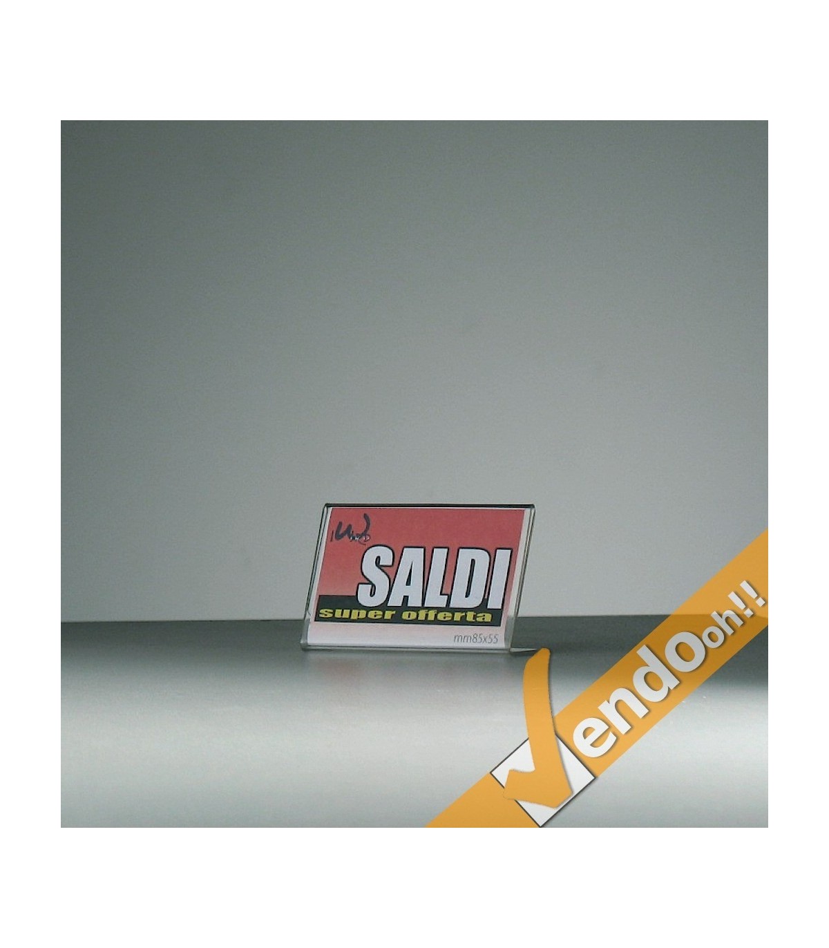 ESPOSITORE PORTA AVVISI PORTA PREZZO CON BASE TAVOLO UFFICIO SCRIVANIA PAB501