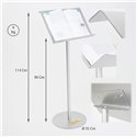 ESPOSITORE A LEGGIO A3 IN METALLO PORTA CATALOGO LIBRO MENU' DEPLIANT SPARTITO