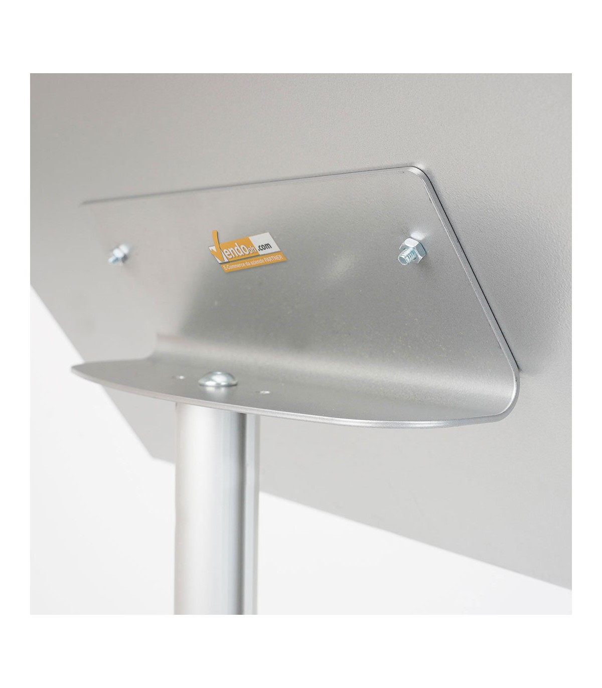 ESPOSITORE PUBBLICITARIO A LEGGIO PORTA LOCANDINE AVVISI DEPLIANT BASE METALLO