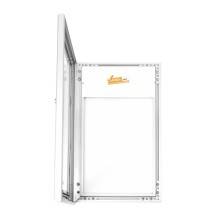 1XA4 VERSIONE APERTA BACHECA PORTA MENU PER ESTERNO LOGO PERSONALIZZATO SERRATURA E CHIAVI INCLUSE