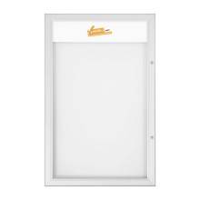 4 X A4 VISTA FRONTALE BACHECA PORTA MENU PER ESTERNO LOGO PERSONALIZZATO SERRATURA E CHIAVI INCLUSE