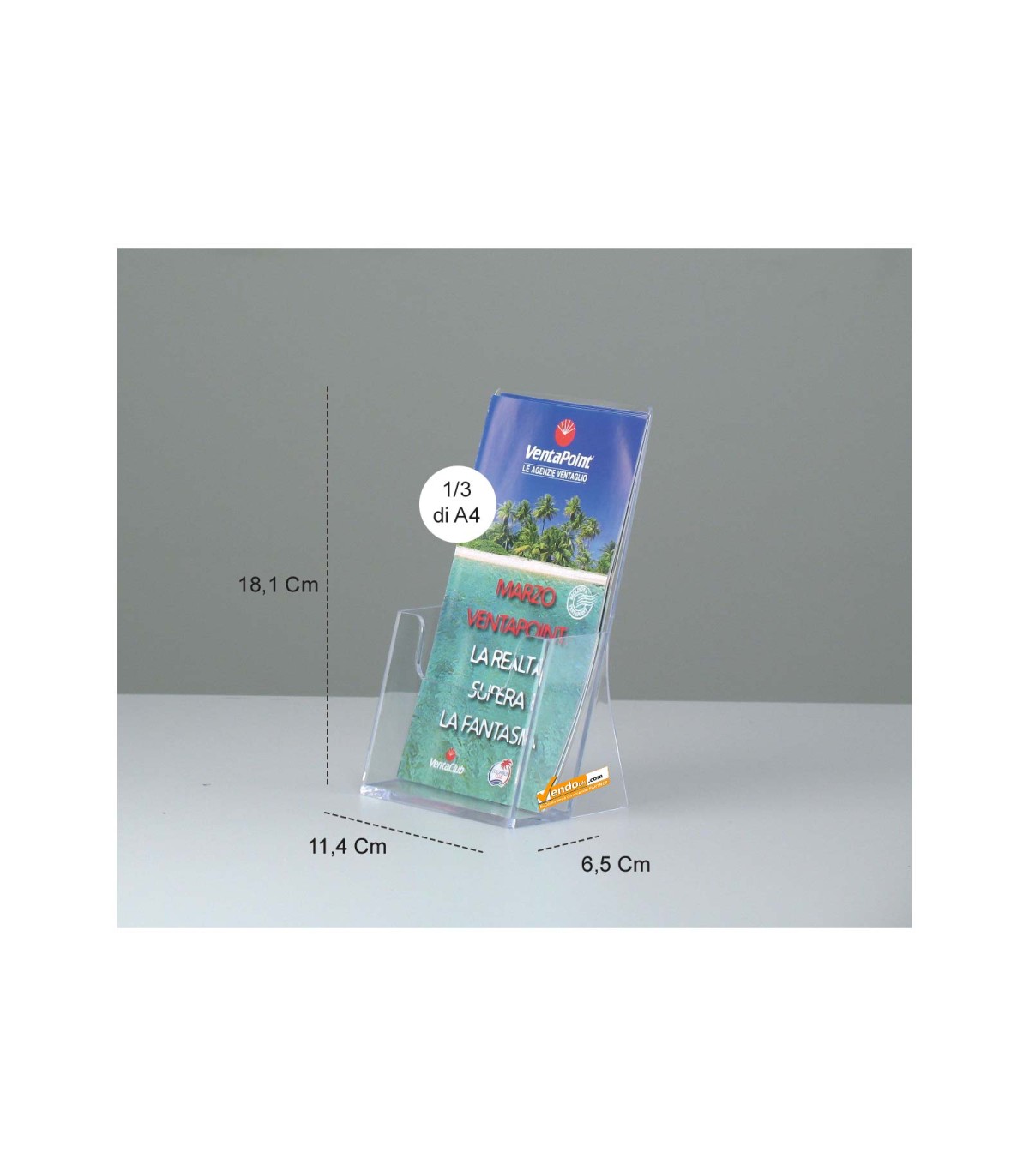 ESPOSITORE PORTA DEPLIANT PUBBLICITA' DA BANCO UFFICIO SCRIVANIA NEGOZIO PDB102