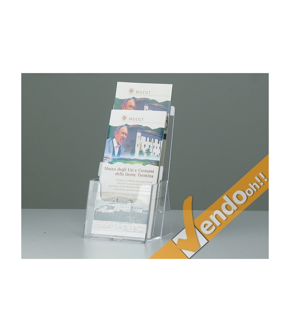 ESPOSITORE PORTA DEPLIANT PUBBLICITA' DA BANCO UFFICIO SCRIVANIA NEGOZIO PDB202