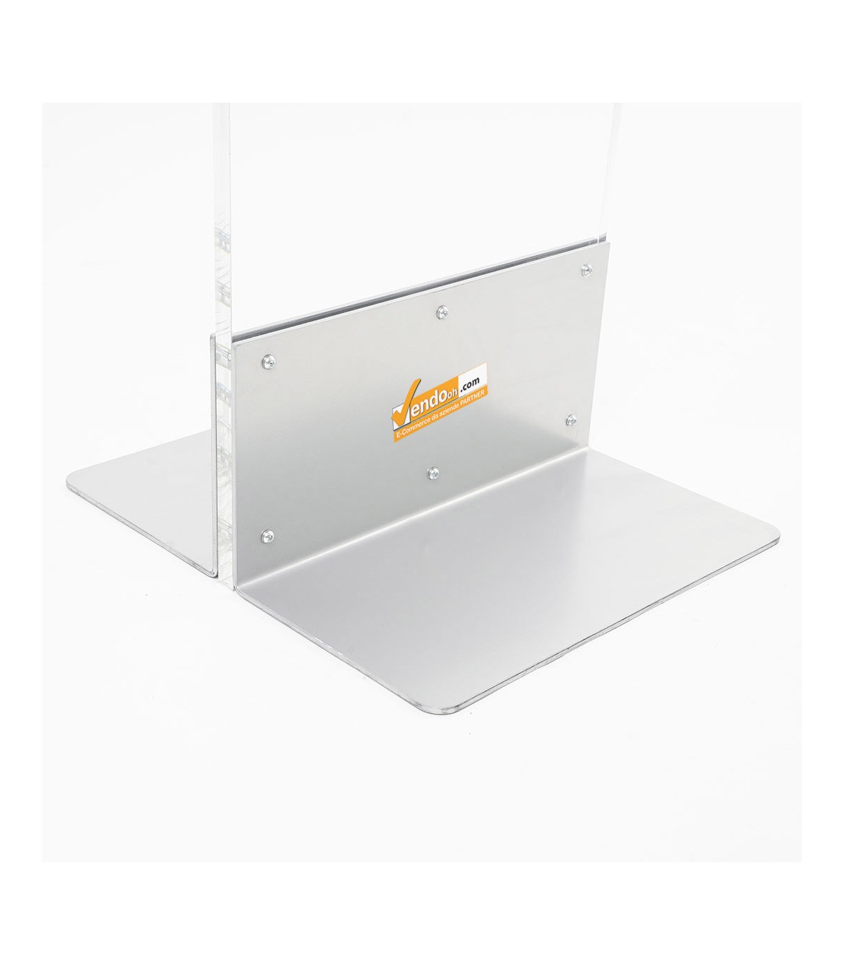 TOTEM TRASPARENTE PAVIMENTO ESPOSITORE PUBBLICITARIO PANNELLO PLEXIGLASS 42X160