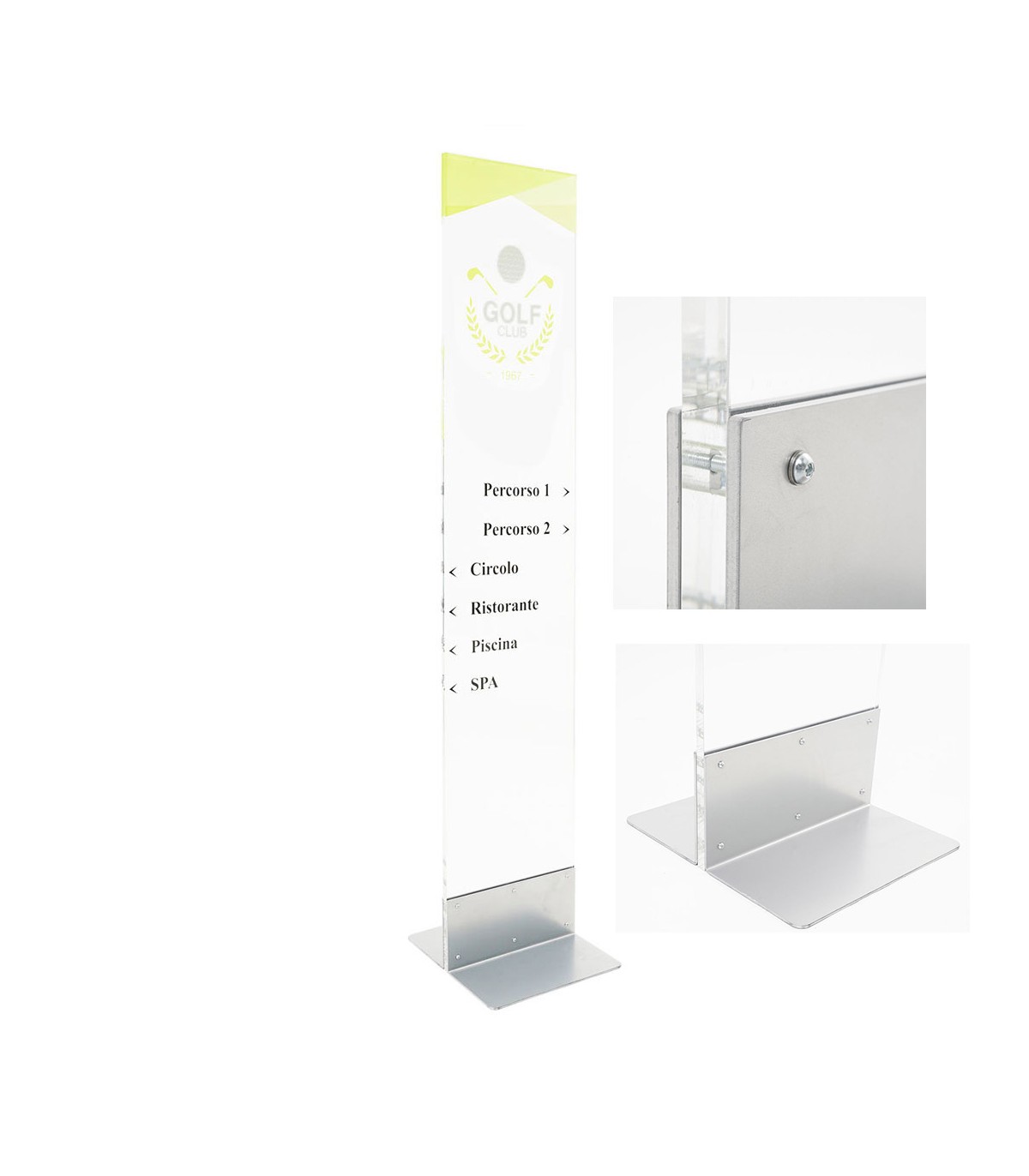 TOTEM DA PAVIMENTO TIS ECO 42X156 BIFACCIALE ESPOSITORE PUBBLICITARIO PANNELLO