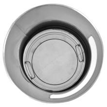 CESTINO IN METALLO CILINDRICO ROTONDO GETTACARTE GETTA CARTA DA INTERNO ESTERNO