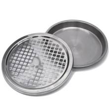 CESTINO IN METALLO CILINDRICO ROTONDO GETTACARTE GETTA CARTA DA INTERNO ESTERNO