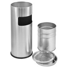 CESTINO IN METALLO CILINDRICO ROTONDO GETTACARTE GETTA CARTA DA INTERNO ESTERNO