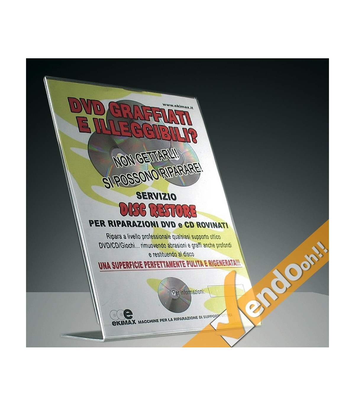 ESPOSITORE A3 PORTA AVVISI PORTA FOTO CON BASE TAVOLO UFFICIO SCRIVANIA PAB000