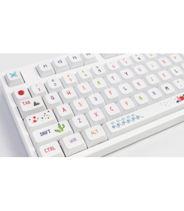 Set 127 tasti Keycaps PBT XDA tastiera meccanica LAYOUT ANSI Summer painting