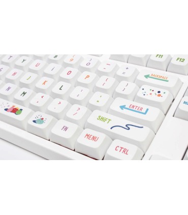 Set 127 tasti Keycaps PBT XDA tastiera meccanica LAYOUT ANSI Summer painting