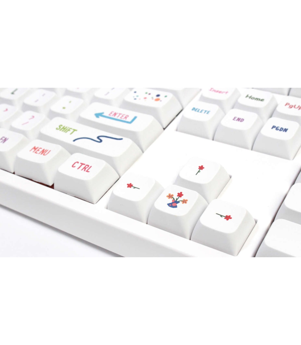 Set 127 tasti Keycaps PBT XDA tastiera meccanica LAYOUT ANSI Summer painting