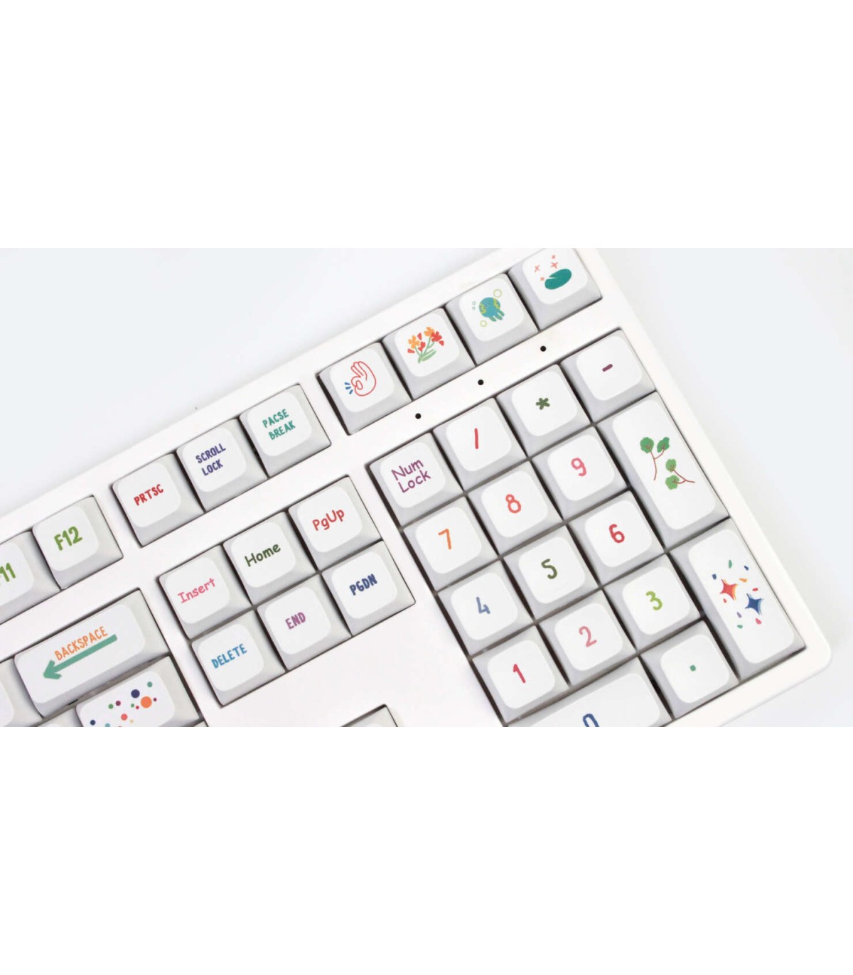 Set 127 tasti Keycaps PBT XDA tastiera meccanica LAYOUT ANSI Summer painting