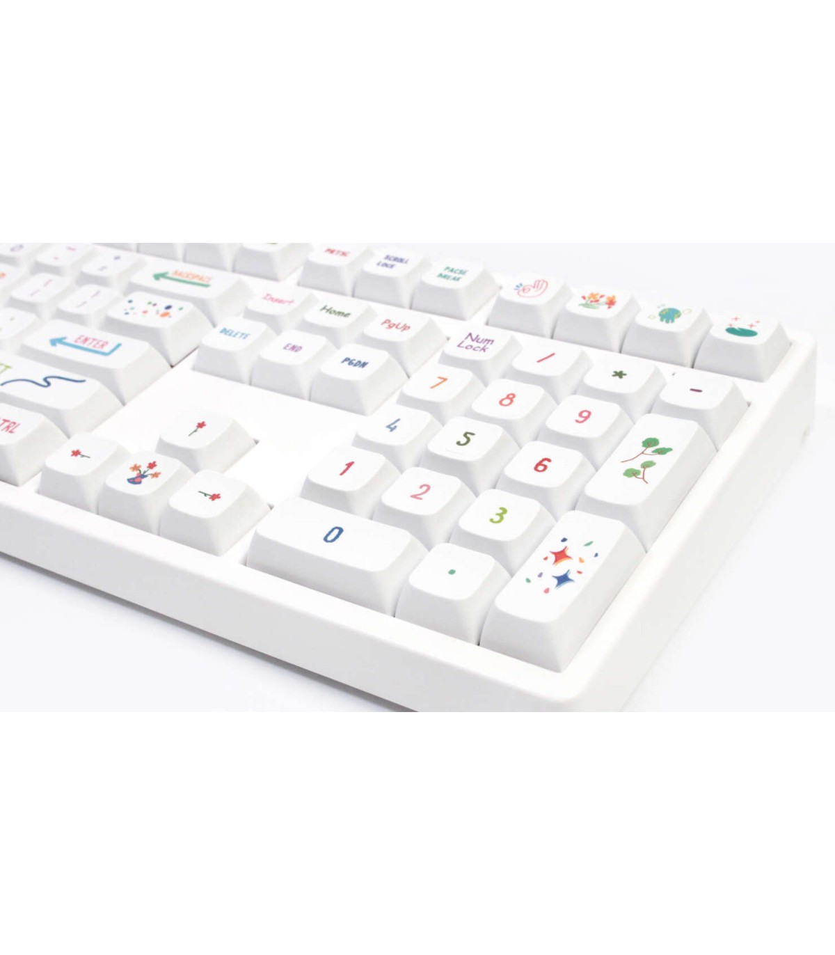 Set 127 tasti Keycaps PBT XDA tastiera meccanica LAYOUT ANSI Summer painting