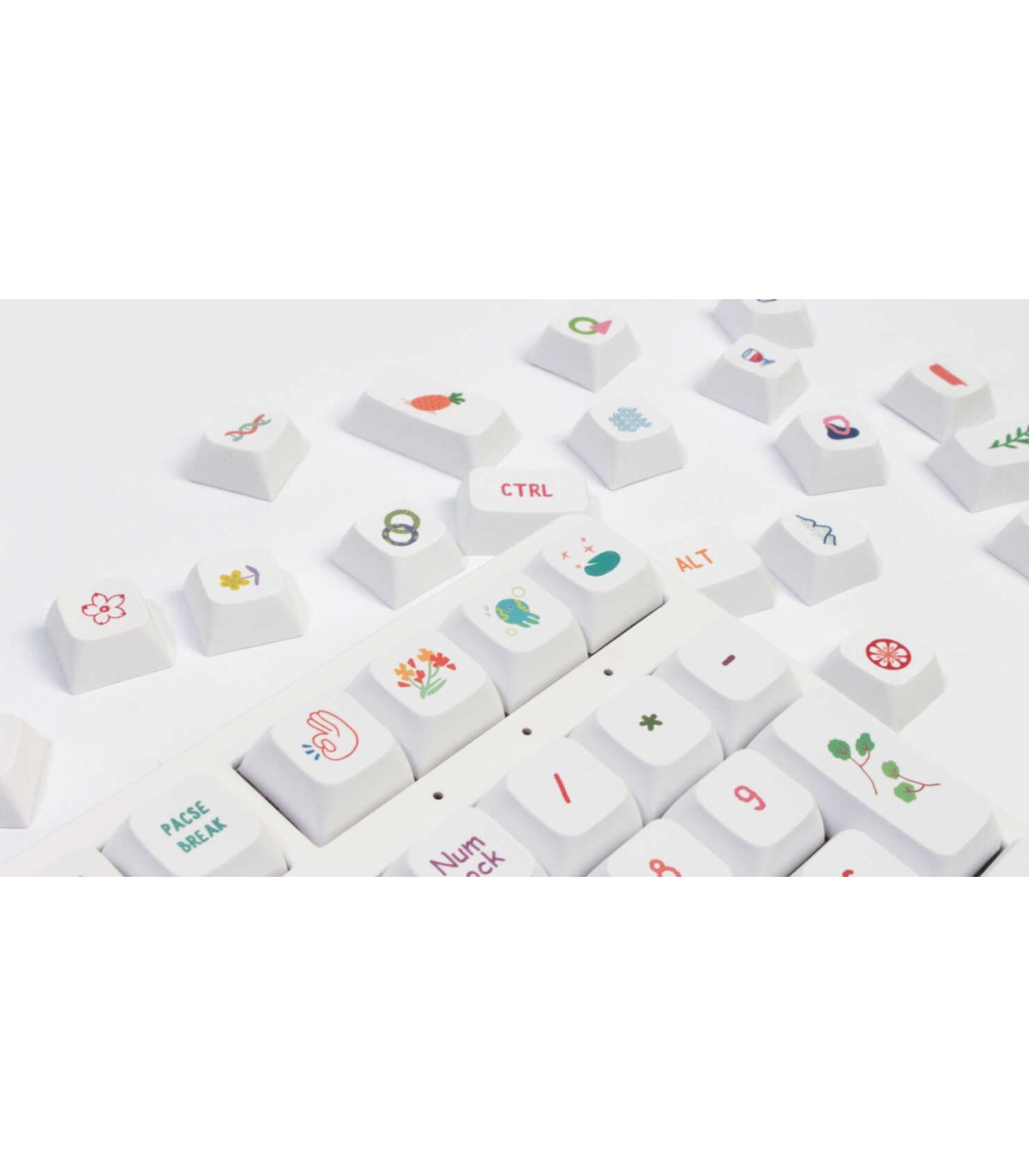 Set 127 Keycaps Summer Painting PBT XDA
