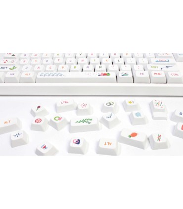 Set 127 tasti Keycaps PBT XDA tastiera meccanica LAYOUT ANSI Summer painting