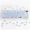 129 tasti Keycaps tastiera meccanica gaming PBT XDA LAYOUT ANSI Hand painted