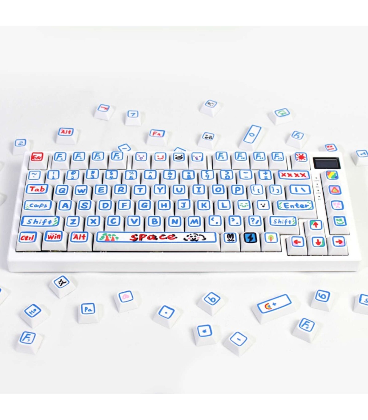 129 tasti Keycaps tastiera meccanica gaming PBT XDA LAYOUT ANSI Hand painted