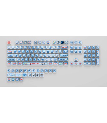 129 tasti Keycaps tastiera meccanica gaming PBT XDA LAYOUT ANSI Hand painted