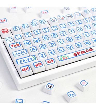 129 tasti Keycaps tastiera meccanica gaming PBT XDA LAYOUT ANSI Hand painted