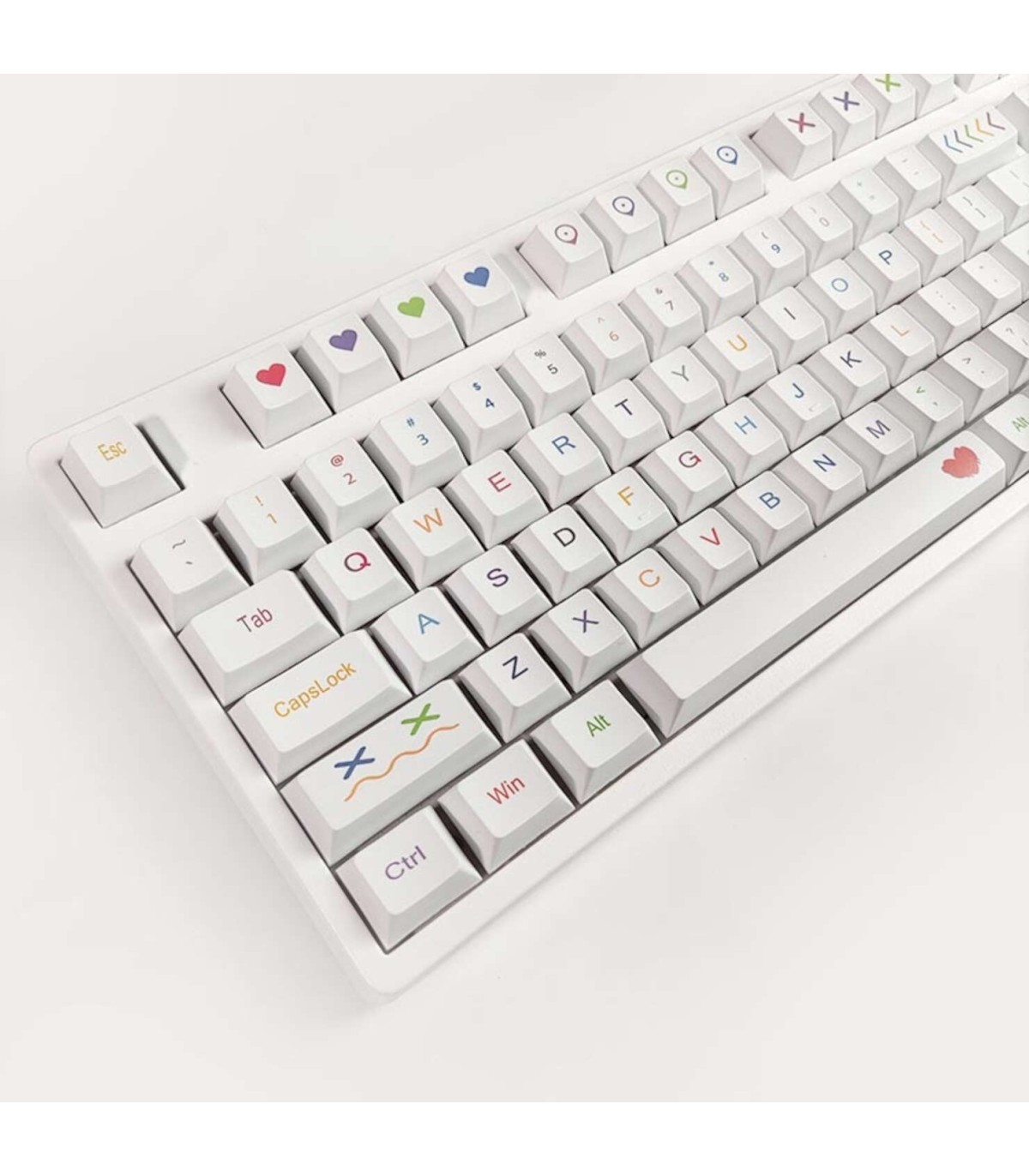 Keycaps 135 tasti per tastiera meccanica LAYOUT ANSI - PBT CHERRY colored pencil