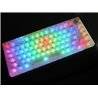 Set 132 Keycaps bianco transparente tasti tastiera meccanica LAYOUT ANSI ABS MDA