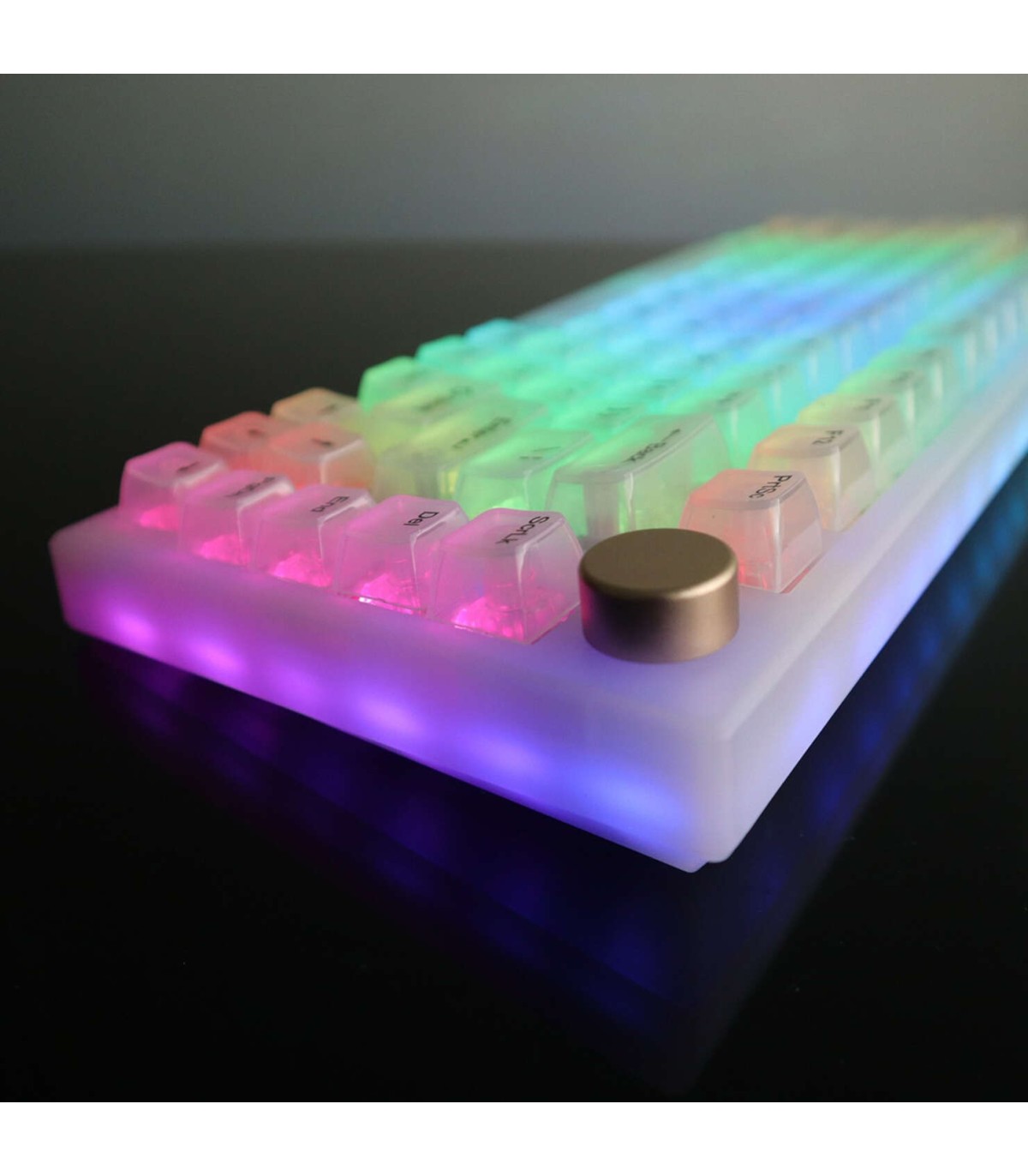 Set 132 Keycaps Transparent White ABS MDA