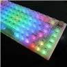 Set 132 Keycaps bianco transparente tasti tastiera meccanica LAYOUT ANSI ABS MDA
