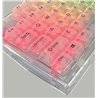 Set 132 Keycaps bianco transparente tasti tastiera meccanica LAYOUT ANSI ABS MDA
