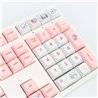 129 Keycaps Pink Rabbit rosa bianco tasti tastiera meccanica LAYOUT ANSI PBT XDA