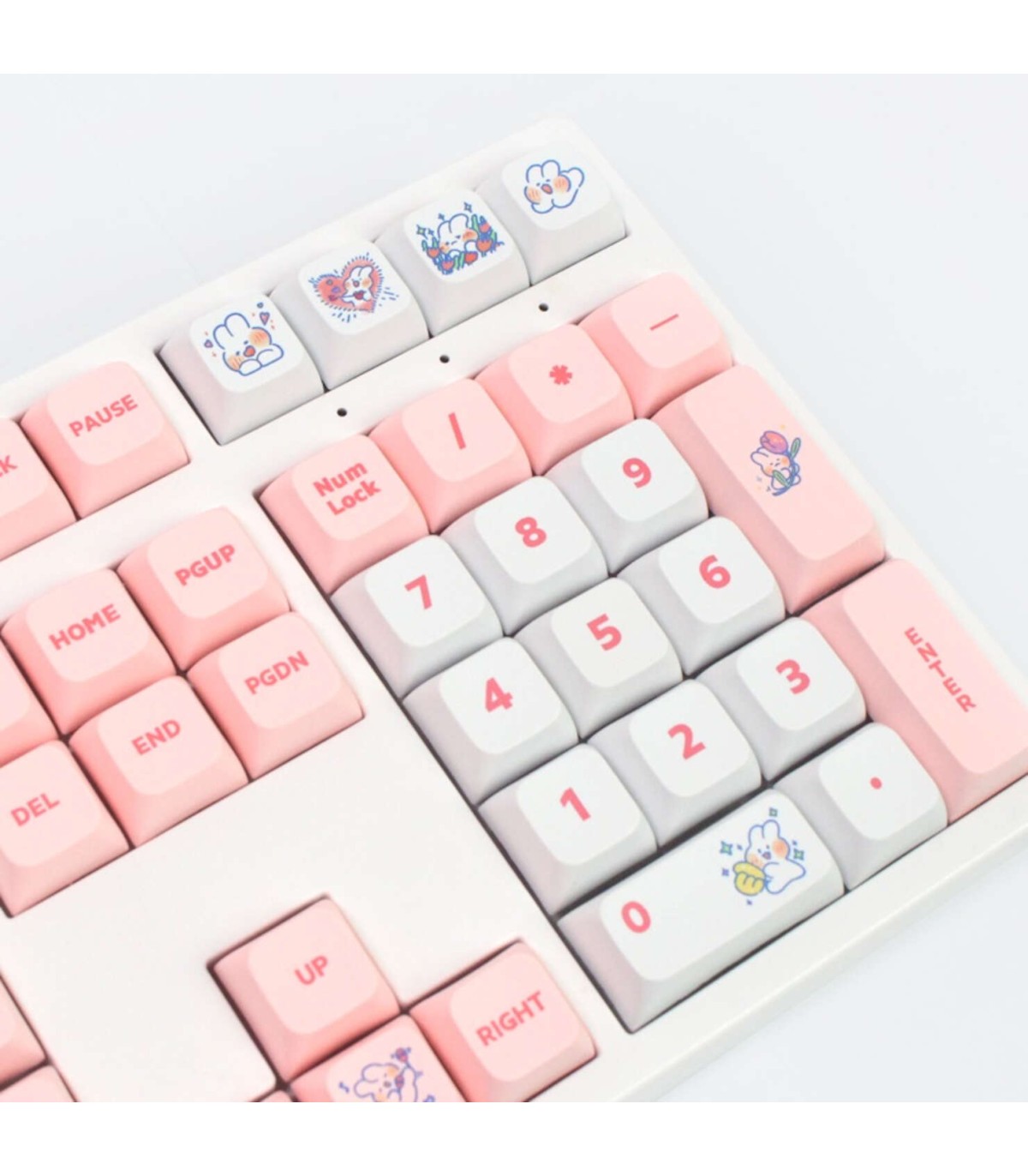 Set 129 Keycaps Steam Rabbit Pink PBT XDA