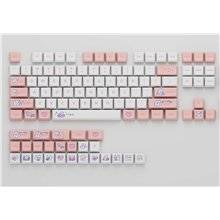 Set 129 Keycaps Steam Rabbit Pink PBT XDA