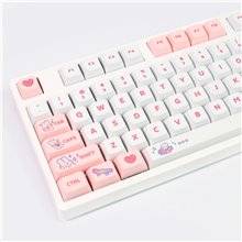 Set 129 Keycaps Steam Rabbit Pink PBT XDA