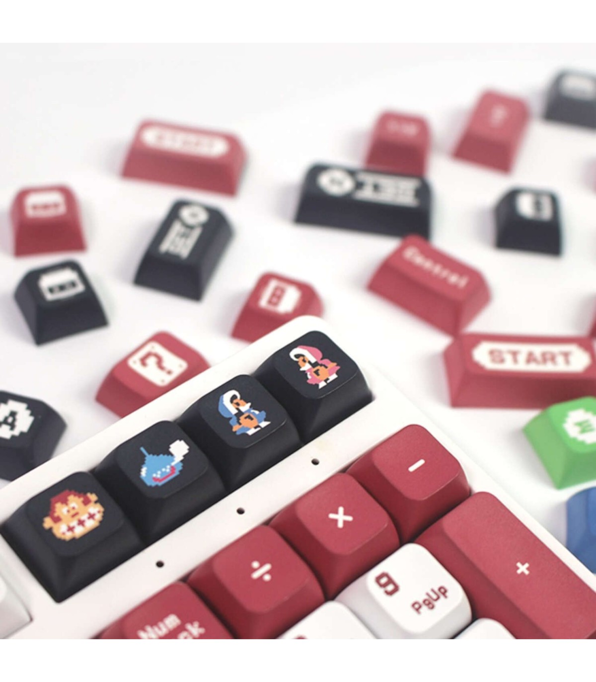 Set 136 Keycaps Family Computer Half 5 sided PBT XDA