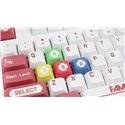 136 Keycaps Family computer Half 5 sided tasti tastiera meccanica ANSI PBT XDA